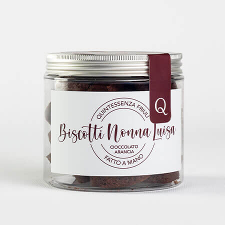 Biscotti artigianali al cioccolato e arancia