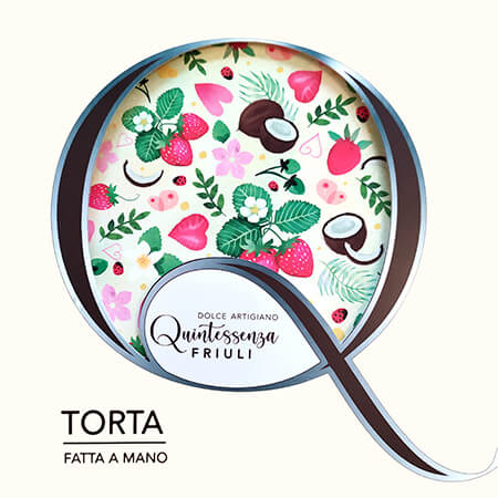 Torta cocco e fragola